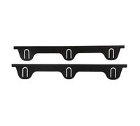 Qianly joints En Acier Inoxydable (2 Pièces) pour Plaque de Cuisson, Combleur D'espace Latéral pour Four, Résistant à La Chaleur, joint, Noir