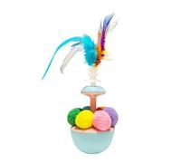 Qianly Jouet pour Chat, Jouets à Bascule pour Chatons, Fournitures D'intérieur pour Chats, Jouets à Balles pour Animaux de Compagnie, Bleu