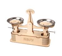 Qianly Jouets éducatifs à Faire Soi-même, Jouets de Construction Mécaniques En Bois, Balance, Projets D'école à La Maison, Technologie, Petite Production