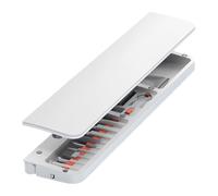 Qianly Keyboard Wrist avec Trousse de Nettoyage Complète Incluant Brosse Douce Repose-Poignet Ergonomique Outil Portatif pour Appareils Électronique, Blanc