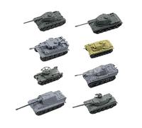 Qianly Kit de 8 Maquettes de Chars à Monter Soi-même à L'échelle 1/144, Idéal pour Les Jeux de Guerre. Collection Polyvalente.