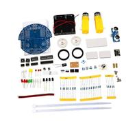 Qianly Kit de Bricolage de Voiture Intelligente, Kit D'entraînement à La Soudure électronique, Jouet éducatif pour L'apprentissage de L'électroni, Type A