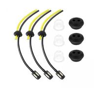 Qianly Kit de Conduite de Carburant Haut de Gamme pour Tondeuses à Gazon et Outils de Jardin, Noir, 6 pièces