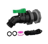 Qianly Kit de Connecteur pour Baril de Pluie de 3/4 Po pour La Gestion de l'eau dans Les Jardins, 2.54 Cm