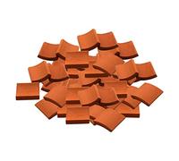 Qianly Kit de Maquette en Briques Miniatures pour Maison de Poupée et Réseau Ferroviaire, 30pcs tuile Rouge
