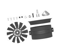 Qianly Kit de Ventilateur avec Moteur Sans Balais EDF de 64 Mm, Pièces de Rechange et D'amélioration pour Hélice de Modèle Réduit D'avion RC, CW