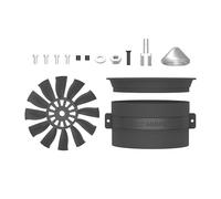 Qianly Kit de Ventilateur avec Moteur Sans Balais EDF de 64 Mm, Pièces de Rechange et D'amélioration pour Hélice de Modèle Réduit D'avion RC, CCW