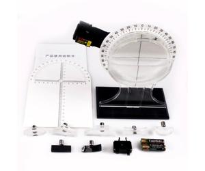 Qianly Kit D'expériences D'optique Multifonction Kit avec Prisme et Lentilles Convexes Transparent Ensemble avec Prisme pour Élèves