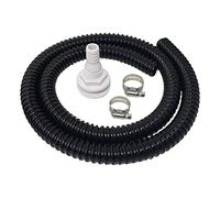 Qianly Kit D'installation de Pompe de Cale, Tuyau Flexible en PVC, Raccord Traversant Annelé, Colliers de Serrage pour La Construction Navale, Prises 29mm