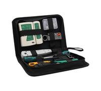 Qianly Kit D'outils Réseau 11 En 1 : Testeur de Câbles 4P, 6P et 8P, Ethernet Multifonctionnel Portable