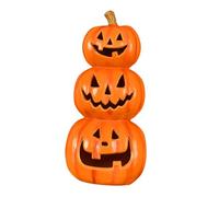 Qianly Lanterne Citrouille Lumineuse d'halloween en Forme de Citrouille, Décoration d'halloween, Lampe à éclairage Doux, Structure, Idéale Po, Trois Empilés, 20cmx50cm