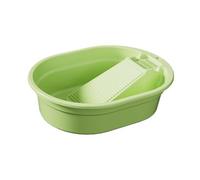 Qianly Lavabo à Linge Compact et Léger avec Plateau de Lavage pour La Maison, La Salle de Bain, Les Vêtements, Vert