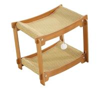 Qianly Lit Griffoir pour Chat, Lit de Couchage à Deux Niveaux, Pratique et, Fournitures pour Griffes de Broyage, Jouet à Gratter pour Chat, Planche à, Style A