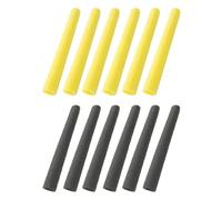 Qianly Lot de 12 Manchons de Protection pour Poteaux de Trampoline, Tubes en Mousse pour Intérieur et Extérieur, Accessoires pour Trampoline pour Enfants, Noir et Jaune