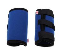 Qianly Lot de 2 Orthèses de Protection pour Pattes d'animaux de Compagnie, Genouillères Solides pour Chien après Une Blessure Chirurgicale, Bleu, S