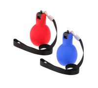 Qianly Lot de 2 Sifflets à Main, Sifflets avec Cordon, Sifflets de Survie en Extérieur, Rouge Bleu Royal