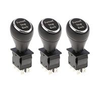 Qianly Lot de 3 Interrupteurs de Joystick pour Voiture Télécommandée Enfant :, Arrêt, 3 Modes, Noir (à Monter Soi-même).