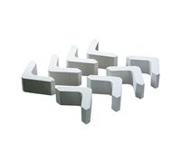 Qianly Lot de 8 Supports D'étagères pour Four à Céramique Compacts En Forme de L pour Outils de Cuisson de Four à Poterie