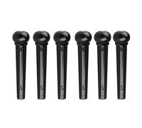 Qianly Lot de Chevilles de Chevalet Fixes pour Guitare Folk, Accessoires Noirs