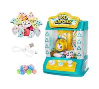 Qianly Machine à Pince à Bonbons D'arcade, Mini Distributeur Automatique, Jouet Distributeur de Bonbons pour Enfants et Adultes, Vert 20 poupées