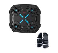 Qianly Machine de Boxe Musicale pour Enfants, Cible Murale de Boxe pour L'entraînement Rythmique, Boxe Taekwondo, Noir avec des Gants