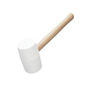 Qianly Maillet En Caoutchouc Blanc, Tête de Maillet Confortable pour Le Travail Du Bois, de Carrelage, Le Camping Le Bricolage, 810g