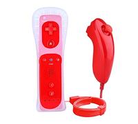 Qianly Manette Gestuelle avec Joystick pour Un Contrôle Précis des Mouvements. à Distance. Module Fonctionnel et Technologie Bluetooth avec Revêtemen, Rouge