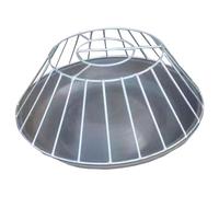 Qianly Mangeoire pour Poulets, Mangeoire pour Oies, équipement D'élevage de Bétail, Plateau de Distribution D'aliments Portable, Distributeur de Nour, 25 Trous