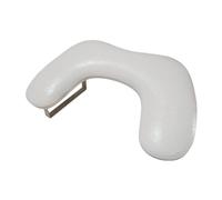 Qianly Manucure Coussin Main Repose-bras Table Support Appui-mains Accessoire Ongle PU Cuir Base Antidérapante Léger Adapté Usage Professionnel Maison, Blanc avec