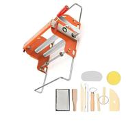 Qianly Manueller Tonroller Outil de Roulage Argile Plattwalze Tonschneider Mécanisme Manuel en Aluminium Adaptée aux Studios de Céramique Ateliers Créatifs Artistes Artisans