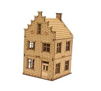 Qianly Maquette de Maison en Bois à L'échelle 1/72, Architecture Européenne, Non Assemblée, pour Micro-, Style A