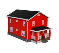Qianly Maquette Maison à l'échelle 1:64 Miniature Maquette Villa Américaine Compact Accessoire Mini-Décors pour Passionnés D'architecture