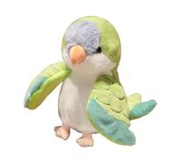Qianly Marionnette à Main Perroquet, Jouet éducatif, 20 Cm, Peluche Douce et Mignonne, Oiseau en Peluche pour Spectacles et Activités Théâtrales, Vert