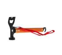 Qianly Marteau de Camping, Marteau à Piquets de Tente, Outil Multifonction Portable avec Crochet, Arrache-piquets de Tente D'extérieur, Outil à Main pour, Orange