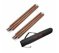 Qianly Mât de Tarp Extensible Bâton de Tente Poteau d'Auvent Support de Canopée en Alliage d'Aluminium Robuste avec Embout Pointu et Sac Suitable pour Montage de Bâche Campings Aires de Loisirs Jardin