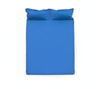 Qianly Matelas Industriel Matelas Pneumatique de Camping Tapis de Sol Autogonflant Couchage Gonflable Lit d'air Support Élevé PVC Laminé et Éponge PU Étanche, Bleu Ciel