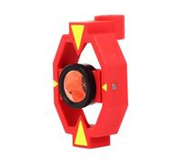 Qianly Mini Prisme avec Tige pour Station Totale Accessoire Prisme Mini avec 4 Pôles Système Mini Prisme Métal Adapté à Détection Autoroute Rail Barrage Pent, 17.5 mm
