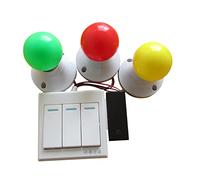 Qianly Mini Tableau D'activités avec Feu et Interrupteur, Jouet éducatif pour Enfants, Cadeau Idéal pour Les Fêtes, Lumière 3 couleurs #5, 6.5x6.5cm