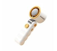 Qianly Mini Ventilateur Portable Utilisation Silencieuse Ventilateur à Semi-Conducteur Autonomie Longue Appareil Refroidissement pour Déplacements, Jaune, 3600mAh Longue Durée De Vie De La Batterie