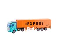 Qianly Modèle de camion jouet camion robuste avec mécanisme de traction camion-citerne camion pour collection intérieur extérieur garçons, Orange, 32cm