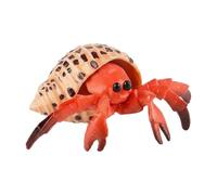 Qianly Modèle de Poulpe Réaliste Éducatif Figurine de Poulpe Réaliste Décoratif Jouet Pieuvre en Plastique pour Enfants, Bernard-l Ermite Tacheté