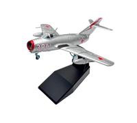 Qianly Modèle Réduit -15 Statique Maquette d'avion Chasse Précis Avion Miniature avec Support pour Bureau, Modèle D Avion De Chasse MiG-15 Soviétique 1/72