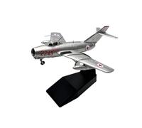 Qianly Modèle Réduit -15 Statique Maquette d'avion Chasse Précis Avion Miniature avec Support pour Bureau, Modèle D Avion De Chasse MiG-15 Chinois 1/72