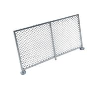 Qianly Modèle Réduit de Clôture à L'échelle HO, Accessoire de Clôture pour Diorama Ou Table à Sable En Résine, Idéal pour Les Réseaux de Trains Miniature, Sliver C