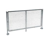 Qianly Modèle Réduit de Clôture à L'échelle HO, Accessoire de Clôture pour Diorama Ou Table à Sable En Résine, Idéal pour Les Réseaux de Trains Miniature, Sliver B