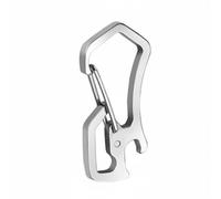 Qianly Mousqueton Multifonction Libération Rapi Porte-Clés Mousqueton INOX Résistant à Le Polyvalent-Outil Compact pour Randonnée