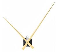 Qianly Mouvement d'Horloge à Couple Élevé Haute Précision, Mouvement à Crystal avec Longues Aiguilles Heure Précise pour Décoration Intérieure, Horloge Murale, DIY Ou Réparation, Or, Arbre 22MM