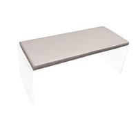 Qianly Nail Arm Rest Cushion Repose Main Manucure PU Cuir Résistant à L'Eau Ordre sur Table Facile à Nettoyer Convenable pour Salon Professionnel Usage à Dom, Gris