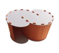 Qianly Niche pour Chat Double Couche avec Tunnel de Jeu, Facile à Loger, XL