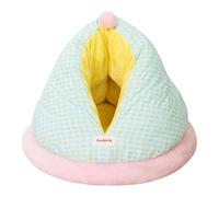 Qianly Nid-Cave Auto-Chauffant Semi-fermé pour Chat, Cachette épaisse, Confortable et Douce pour Hamster, S